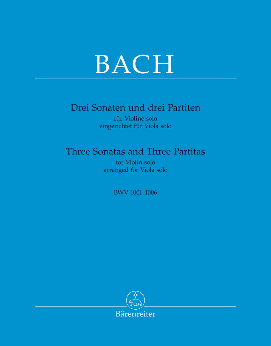 Vorderes Coverbild Drei Sonaten und drei Partiten für Violine solo BWV 1001-1006