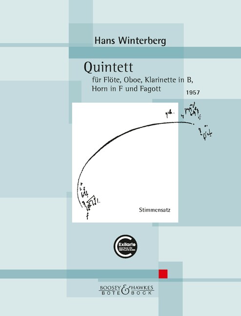 Vorderes Coverbild Quintett für Flöte, Oboe, Klarinette in B, Horn in F und Fagott (1957)