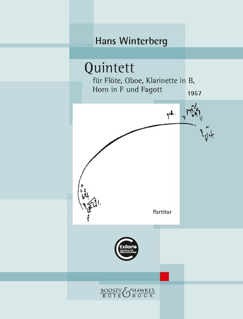 Vorderes Coverbild Quintett für Flöte, Oboe, Klarinette in B, Horn in F und Fagott (1957)