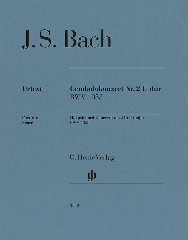 Vorderes Coverbild Cembalokonzert Nr. 2 E-dur BWV 1053