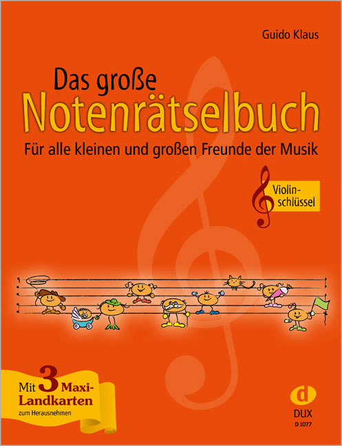 Vorderes Coverbild Das große Notenrätselbuch, Ausgabe Violinschlüssel