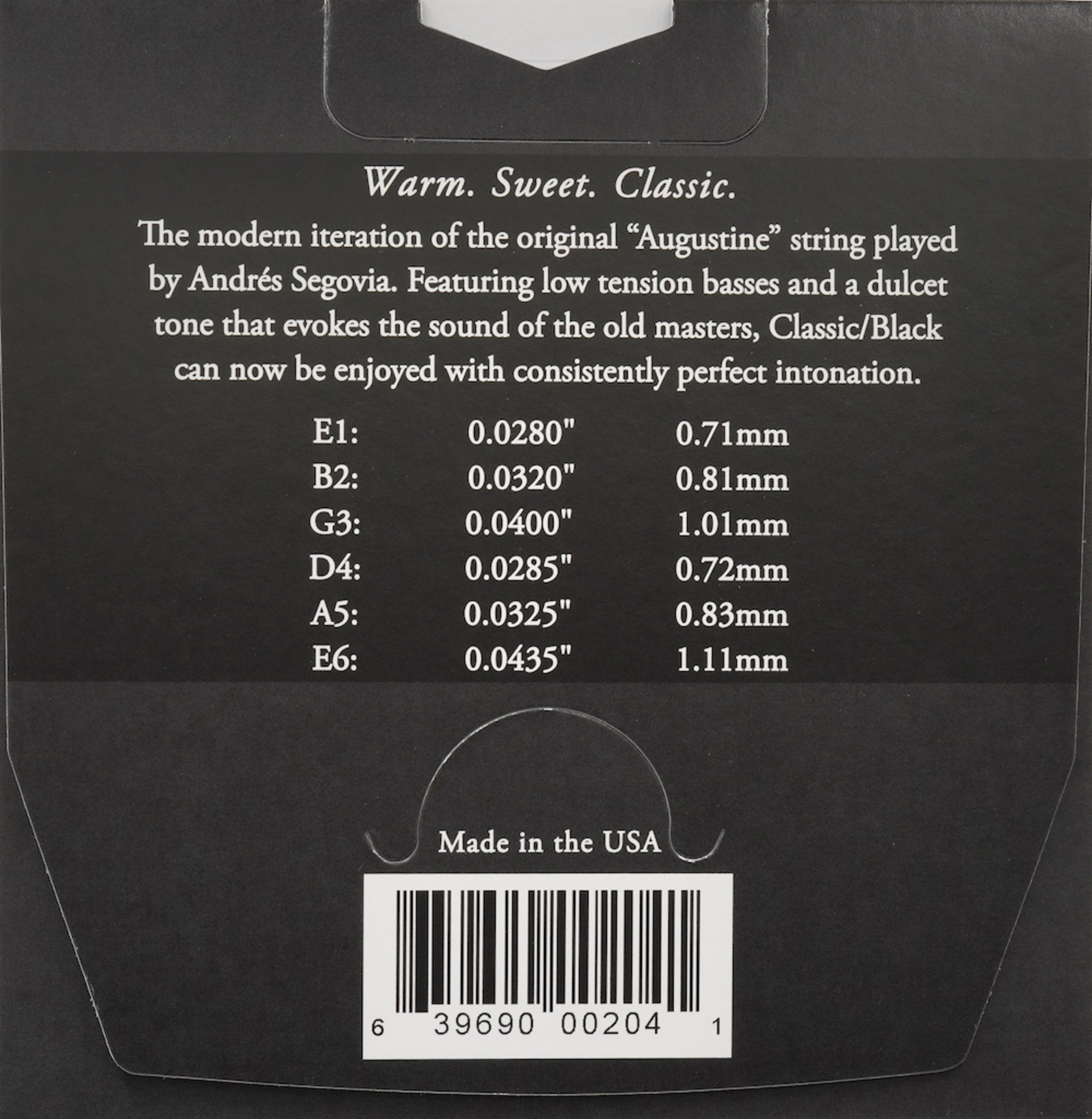 Anderes Coverbild Augustine Classic Black Satz