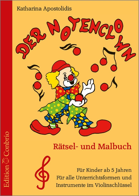 Vorderes Coverbild Der Notenclown - Violinschlüsselausgabe