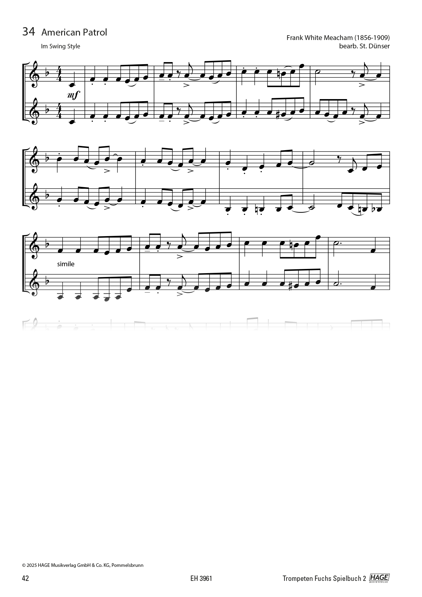 Anderes Coverbild Trompeten Fuchs Spielbuch 2