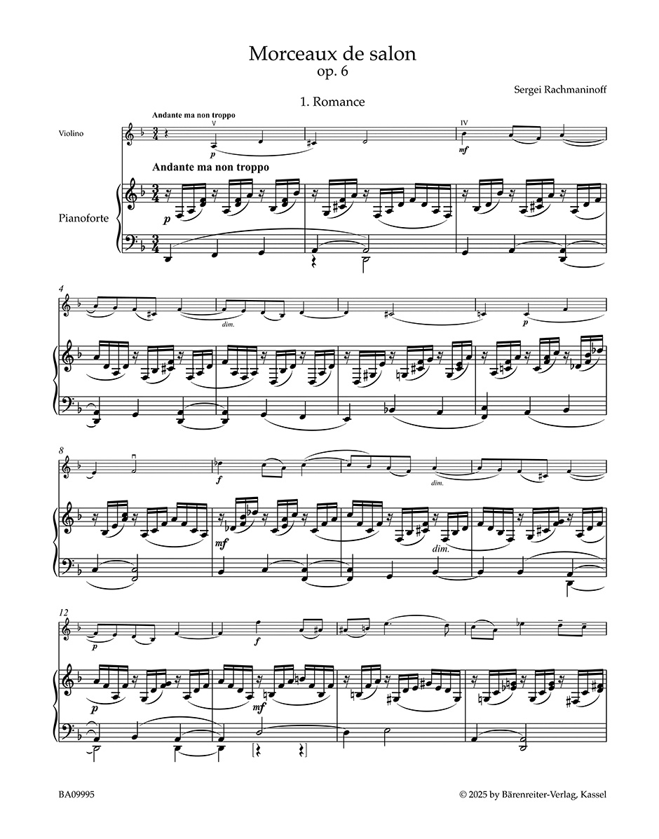 Anderes Coverbild Werke für Violine und Klavier