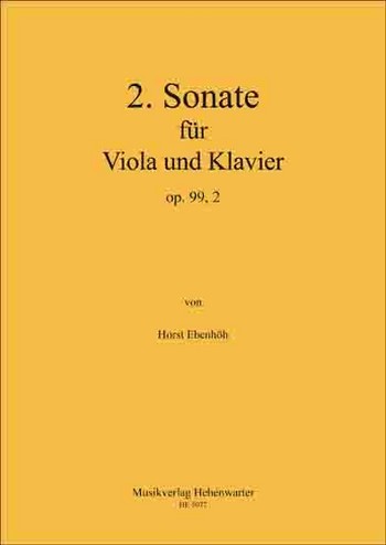 Vorderes Coverbild 2. Sonate für Viola und Klavier op. 99/2