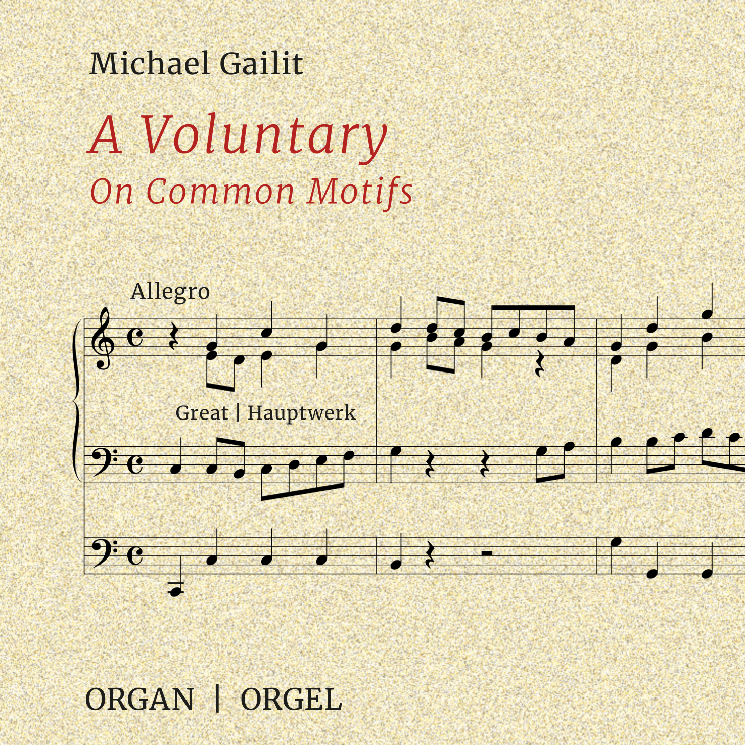 Vorderes Coverbild A Voluntary On Common Motifs