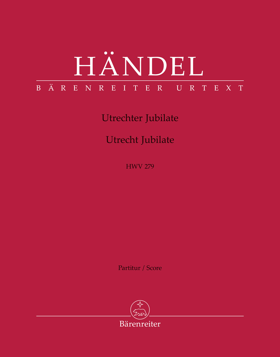 Vorderes Coverbild Jubilate zur Feier des Friedens von Utrecht HWV 279 "Utrechter Jubilate"