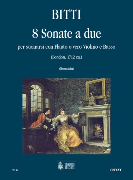Vorderes Coverbild 8 Sonate a due per suonarsi con Flauto o vero Violino e Basso (London c.1711)