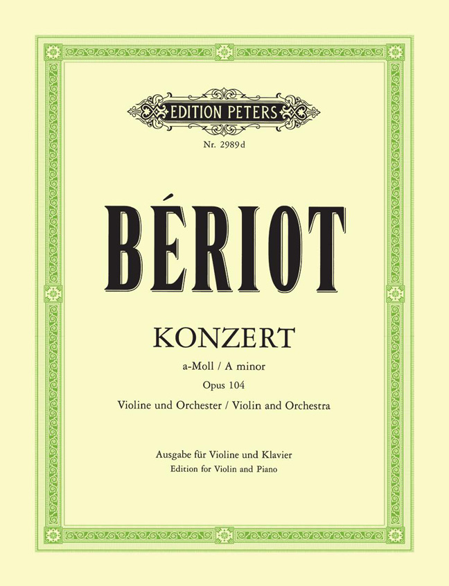 Vorderes Coverbild Konzert für Violine und Orchester Nr. 9 a-Moll op. 104