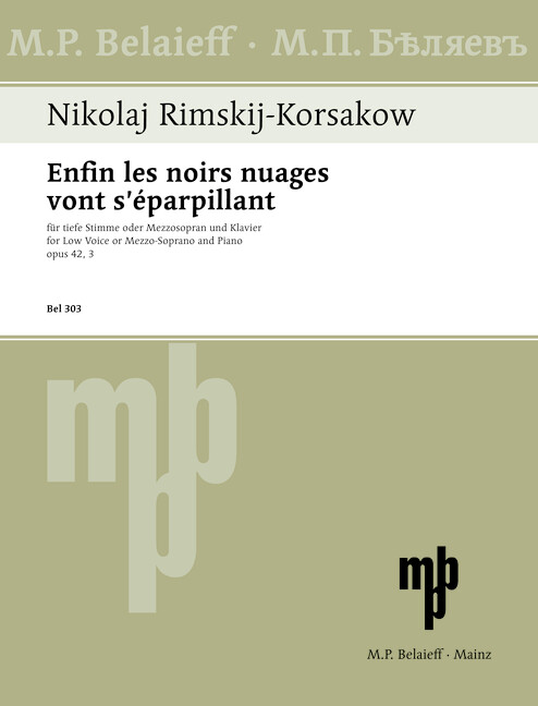 Vorderes Coverbild Enfin les noirs nuages s’éparpillant op. 42/3 (1897)