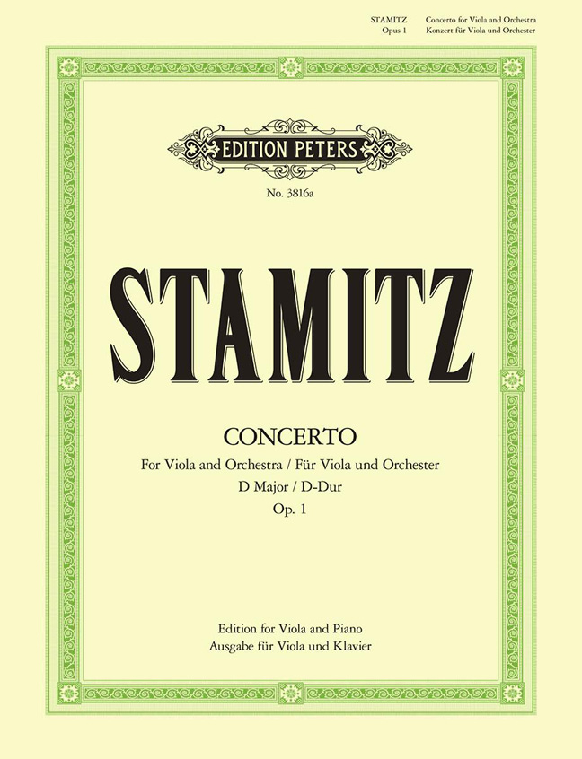 Vorderes Coverbild Konzert für Viola und Orchester D-Dur op. 1