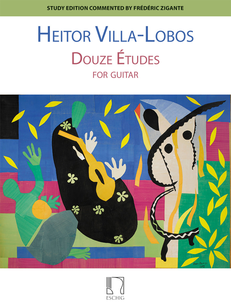 Vorderes Coverbild Douze Études for guitar