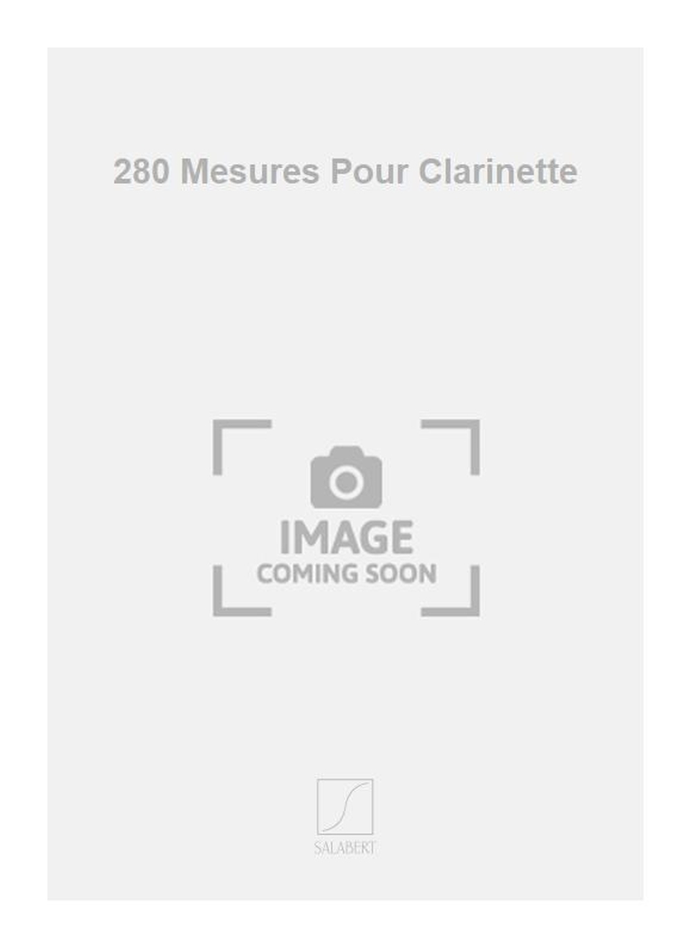 Anderes Coverbild 280 mesures pour clarinette