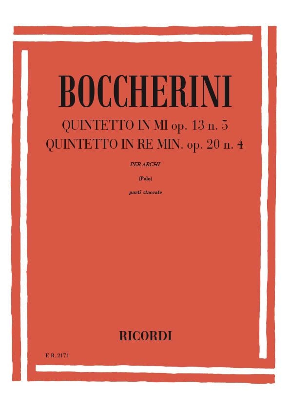 Vorderes Coverbild Quintetti op. 13/5 e op. 20/4