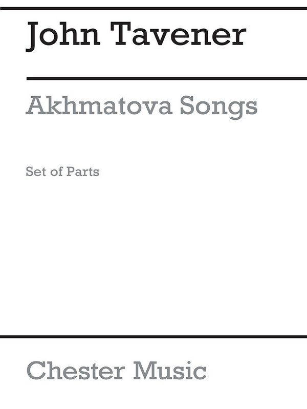 Vorderes Coverbild Akhmatova Songs