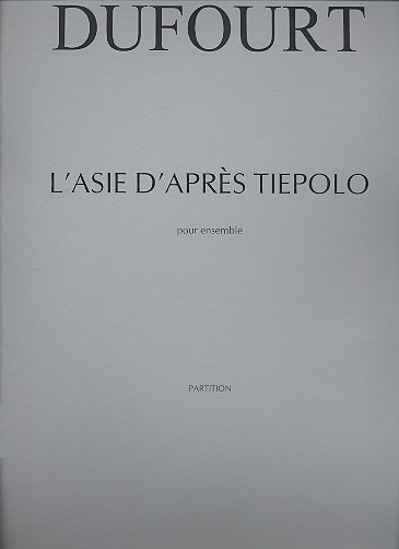 Vorderes Coverbild L'Asie d'après Tiepolo