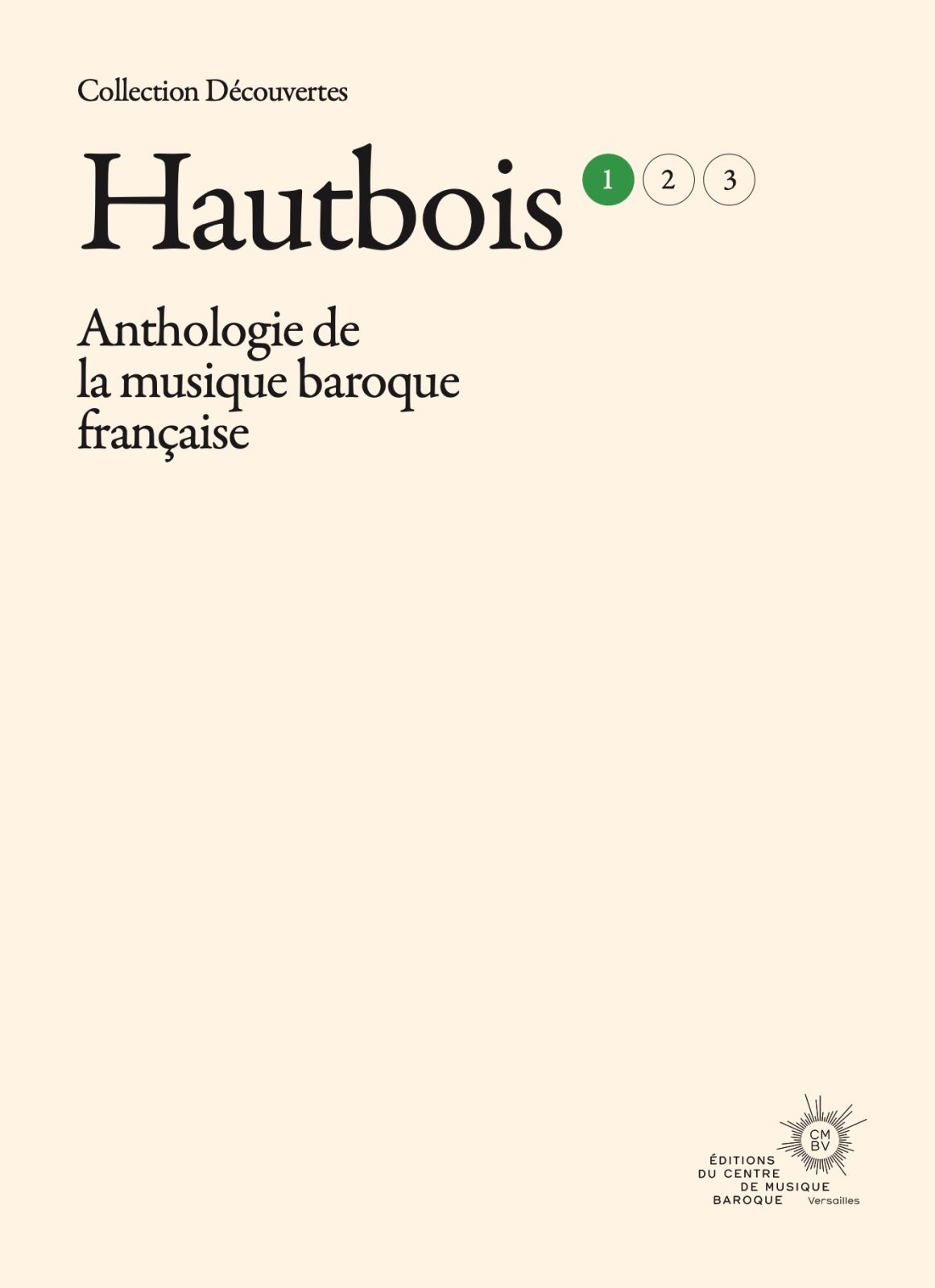 Vorderes Coverbild Hautbois, Volume 1