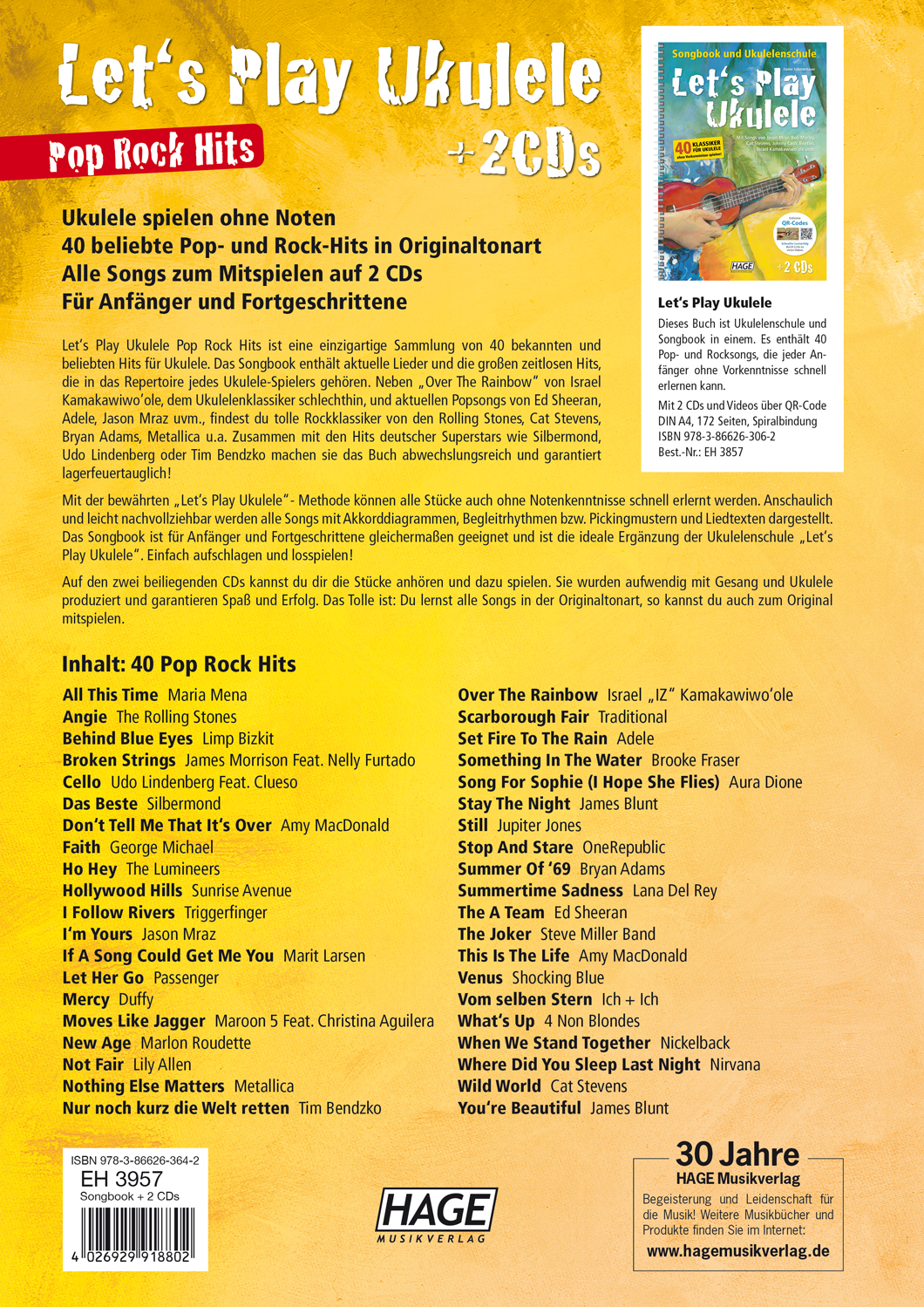 Anderes Coverbild Let's Play Ukulele - Pop Rock Hits