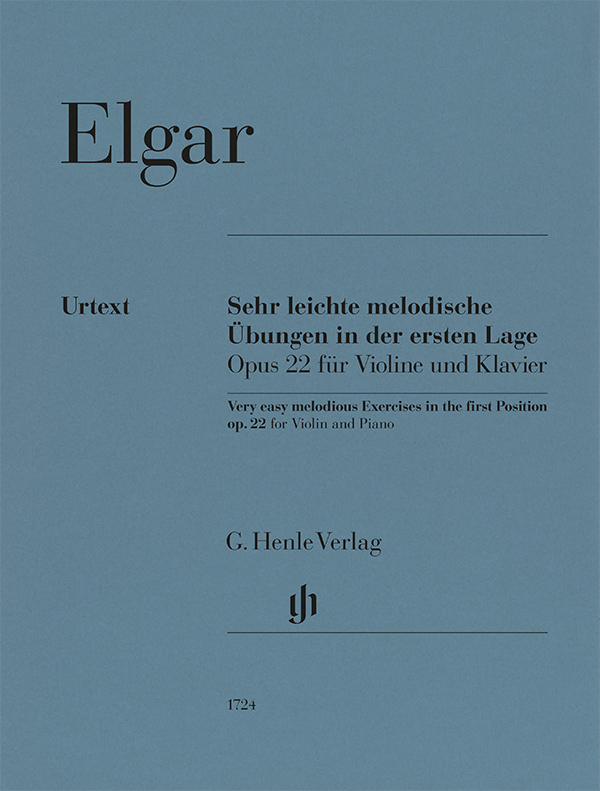 Vorderes Coverbild Sehr leichte melodische Übungen in der ersten Lage Opus 22 für Violine und Klavier