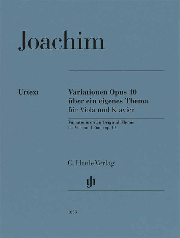 Vorderes Coverbild Variationen Opus 10 über ein eigenes Thema für Viola und Klavier