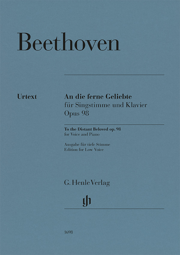 Vorderes Coverbild An die ferne Geliebte für Singstimme und Klavier Opus 98