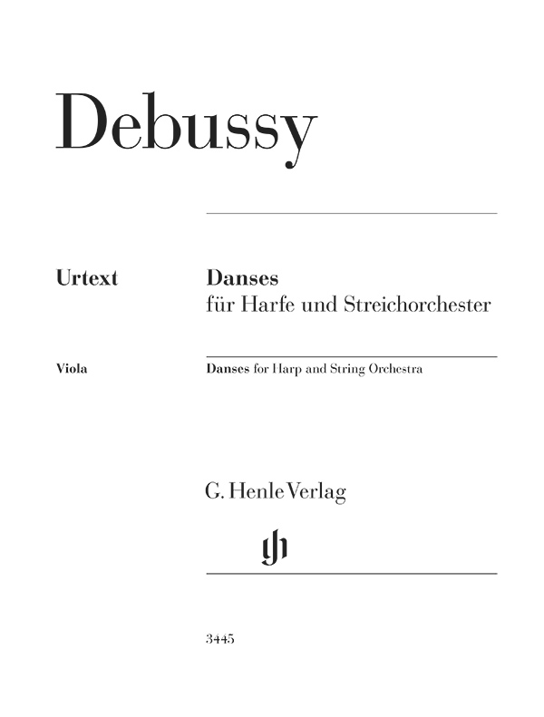 Vorderes Coverbild Danses für Harfe und Streichorchester