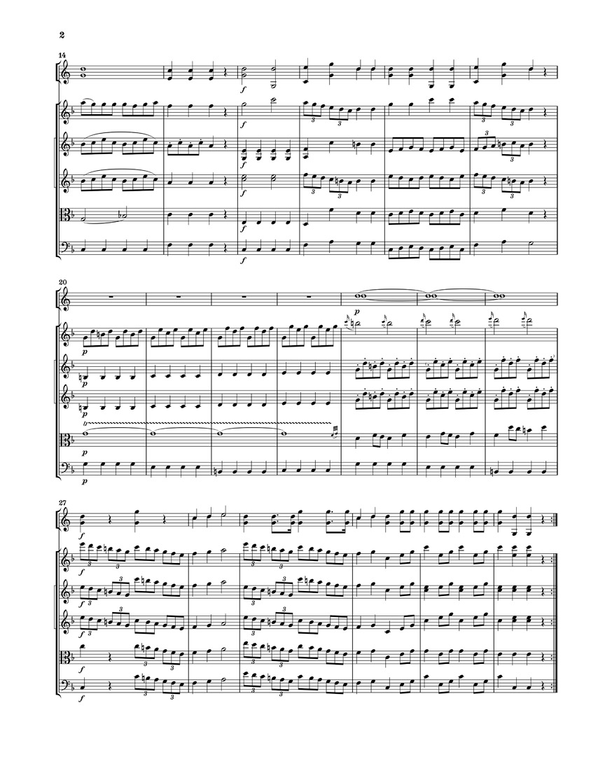 Anderes Coverbild Ein musikalischer Spaß KV 522 für 2 Hörner in F und Streicher