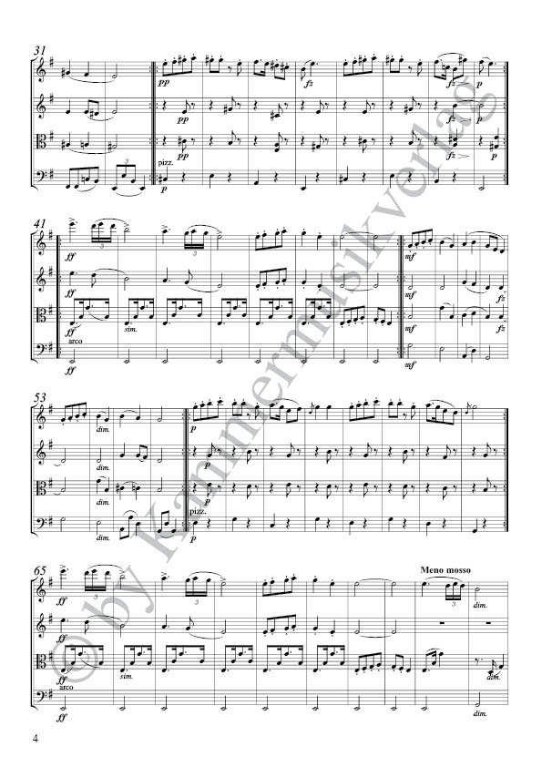 Anderes Coverbild 8 Humoresken für Streichquartett op. 101