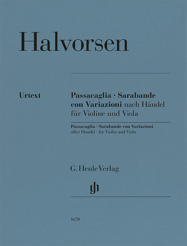 Vorderes Coverbild Passacaglia, Sarabande con Variazioni nach Händel für Violine und Viola