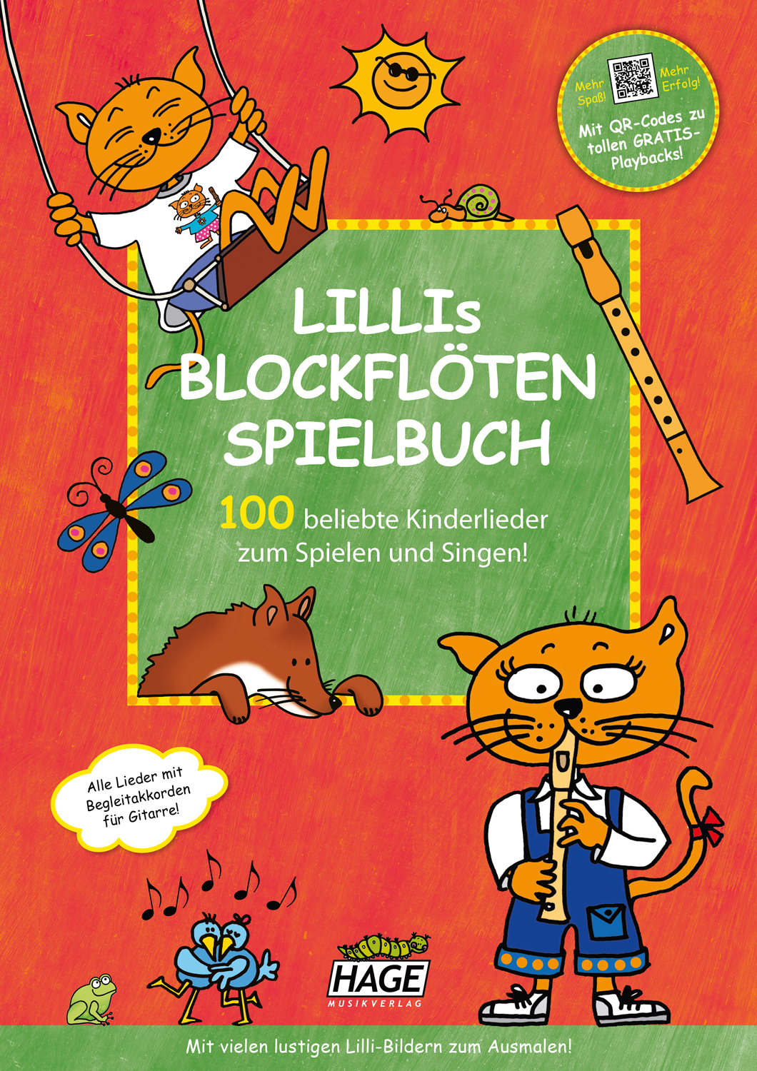 Vorderes Coverbild Lillis Blockflöten Spielbuch