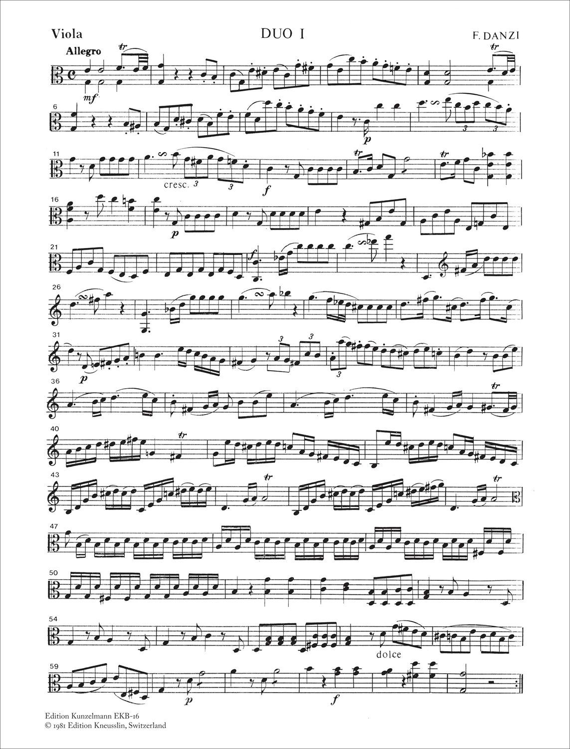 Anderes Coverbild Duos für Viola und Violoncello