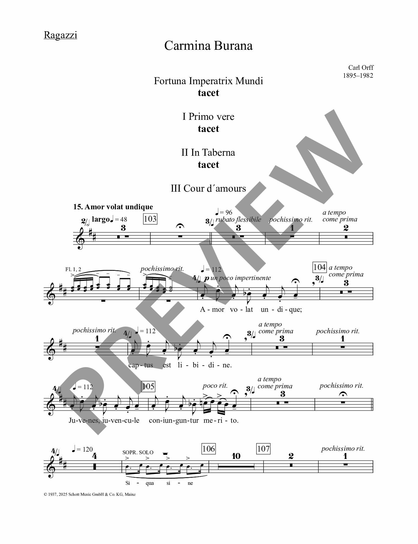 Anderes Coverbild Carmina Burana