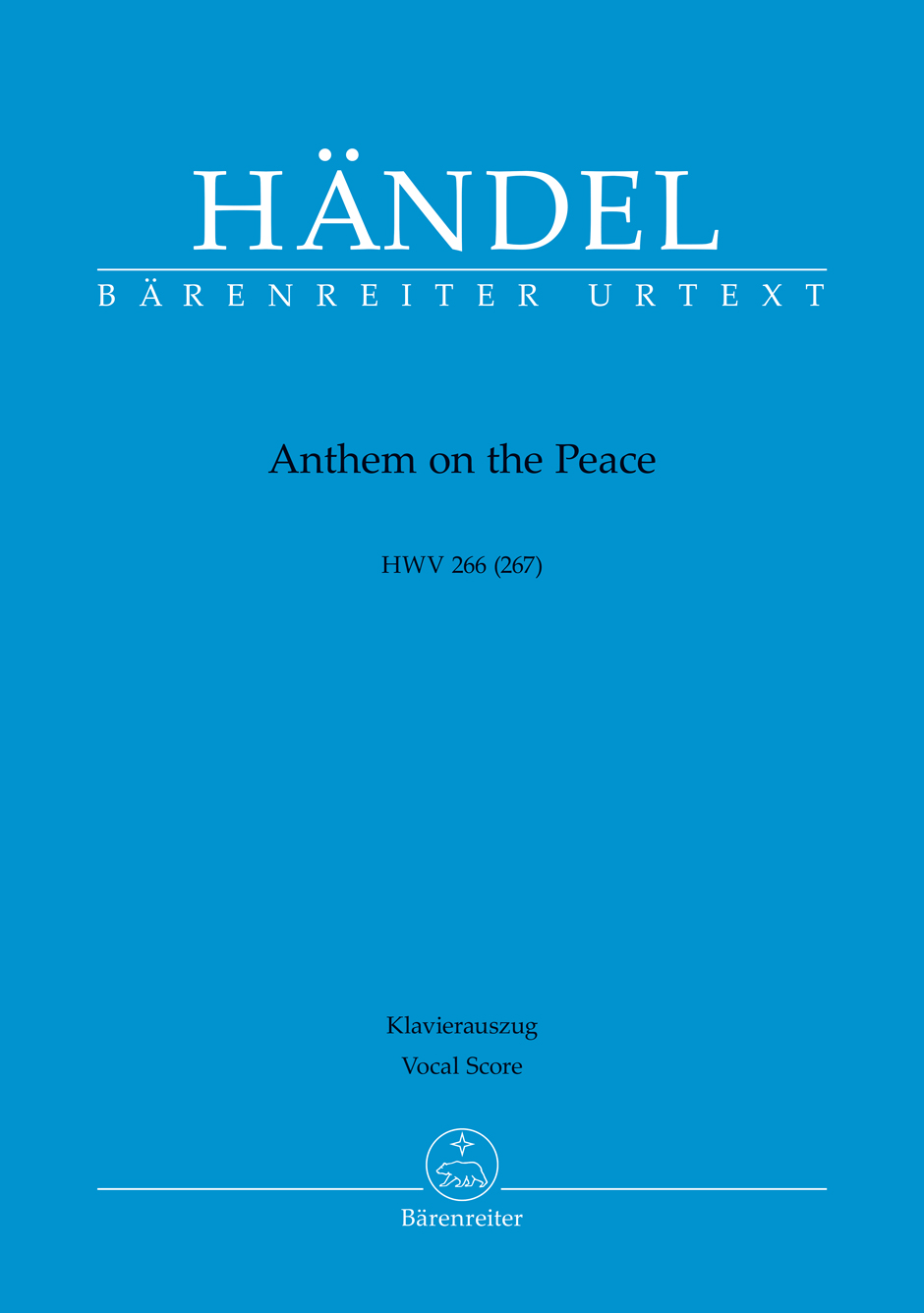 Vorderes Coverbild Anthem on the Peace HWV 266 (267)