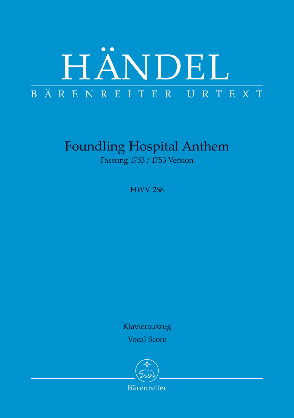 Vorderes Coverbild Foundling Hospital Anthem HWV 268