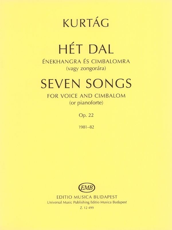 Vorderes Coverbild 7 Lieder op. 22
