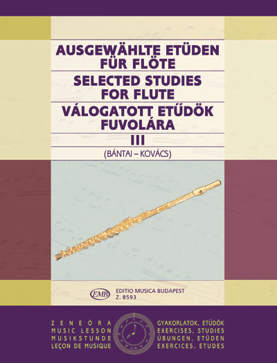 Vorderes Coverbild Ausgewählte Etüden für Flöte 3
