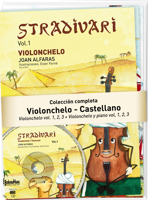 Vorderes Coverbild Stradivari Violonchelo + Violonchelo y Piano - Castellano