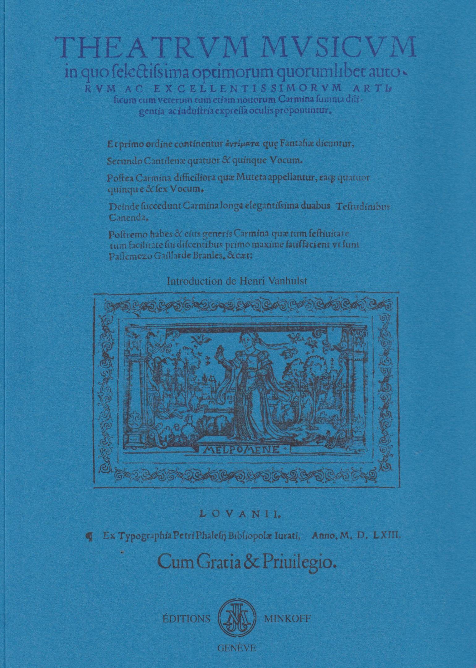 Vorderes Coverbild Theatrum Musicum 1563