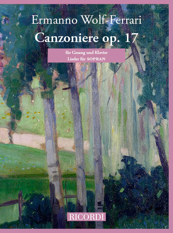 Vorderes Coverbild Canzoniere op. 17 - Lieder für Sopran