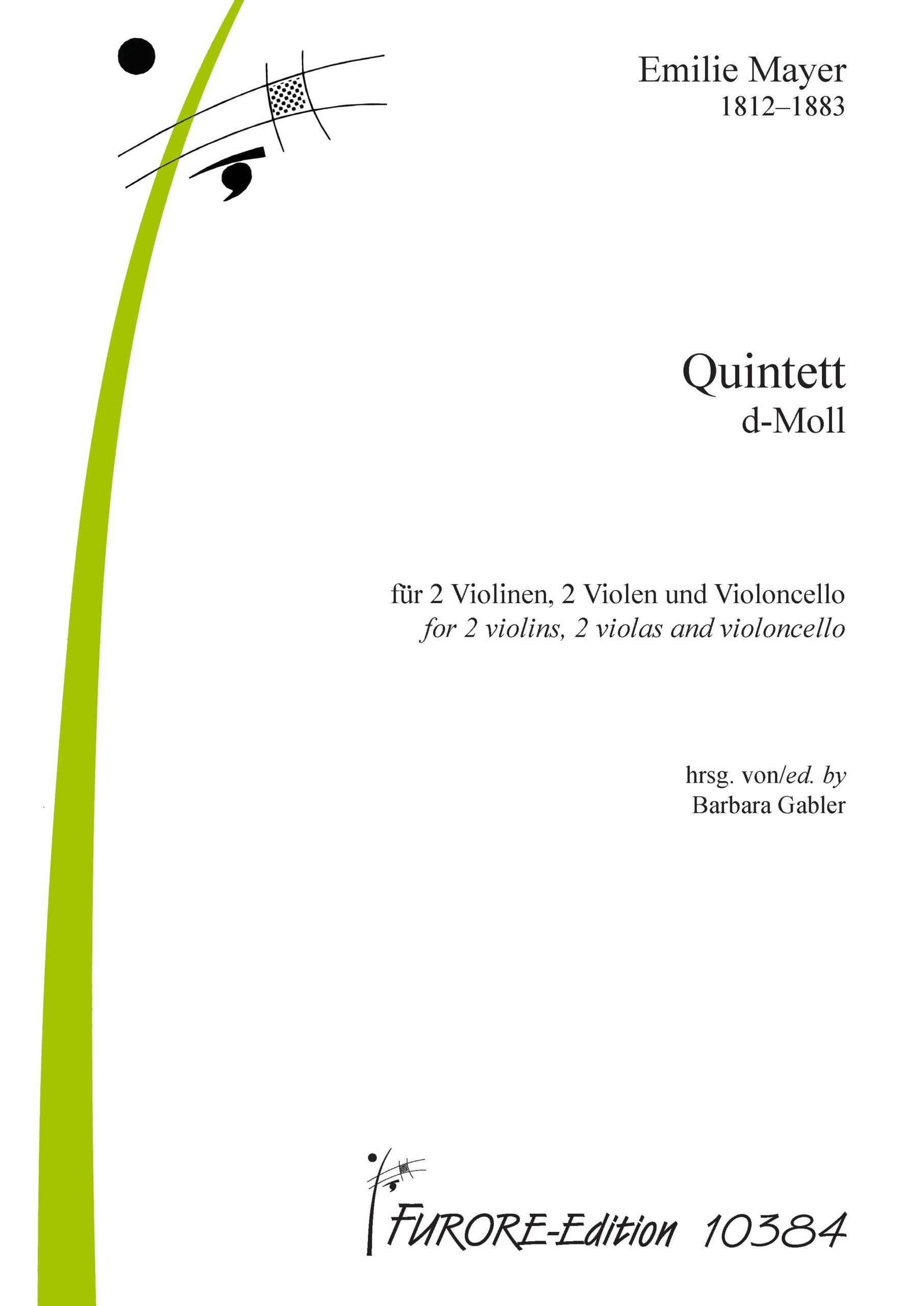 Vorderes Coverbild Quintett d-moll