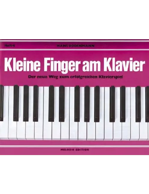 Vorderes Coverbild Kleine Finger am Klavier Band 4