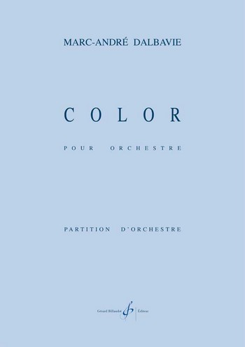 Vorderes Coverbild Color d’orchestre