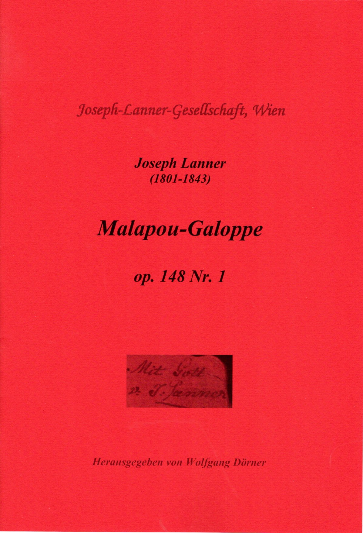 Vorderes Coverbild Malapou-Galoppe, op. 148 Nr. 1