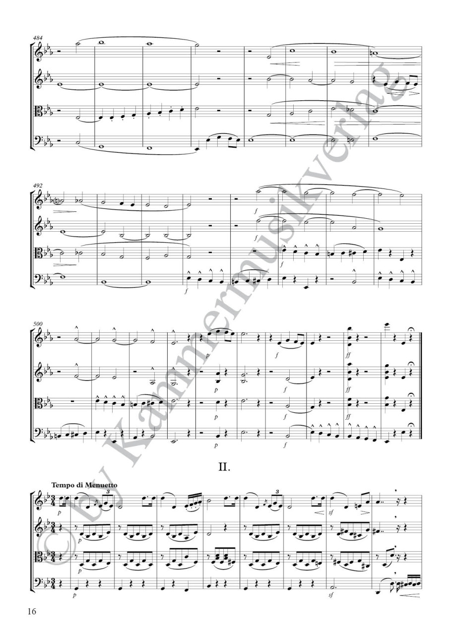 Anderes Coverbild Streichquartett Es-Dur JWV 100