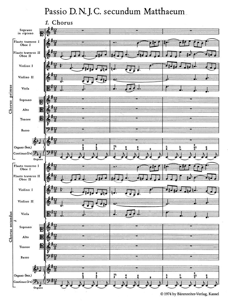 Anderes Coverbild Matthäus-Passion BWV 244