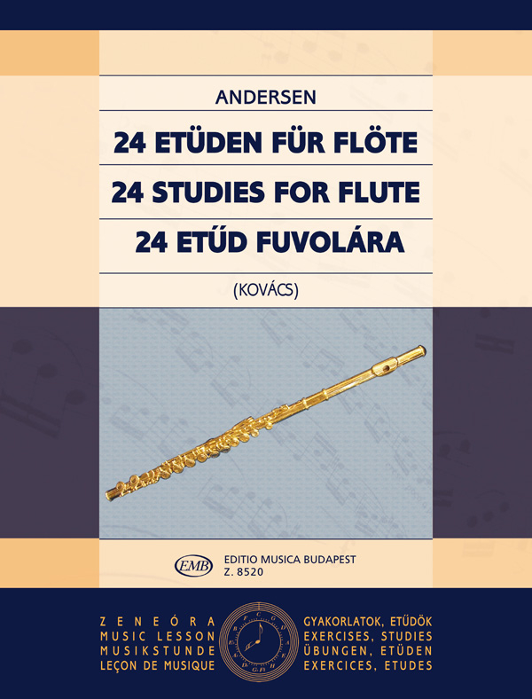 Vorderes Coverbild 24 Etüden für Flöte op. 15