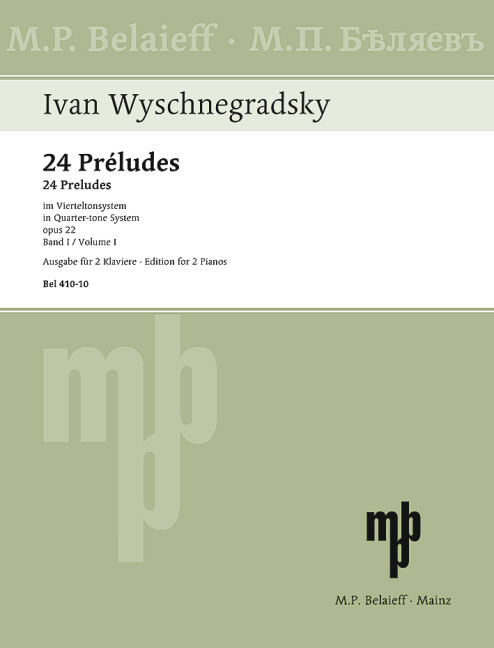 Vorderes Coverbild 24 Préludes op. 22 Band 1
