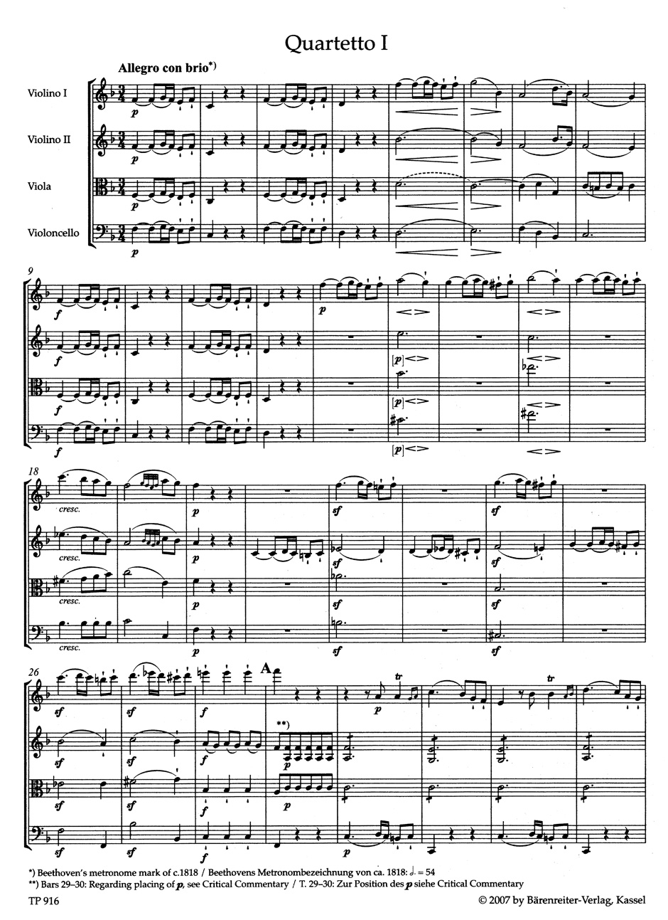 Anderes Coverbild Streichquartette op. 18