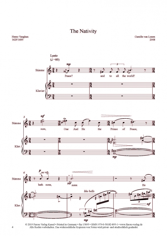 Anderes Coverbild The Nativity for high voice